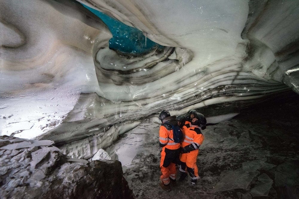 Exkuzre na ledovci Langjokull