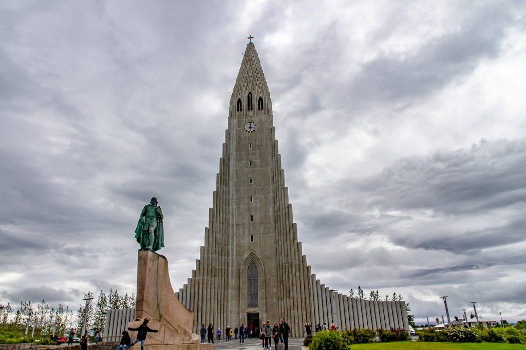 Kostel Hallgrimskirkja v hlavním městě Islandu