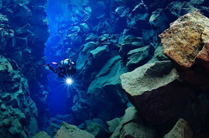 Buceo - diving en Islandia en Silfra