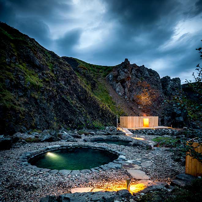 Termální lázně na Islandu